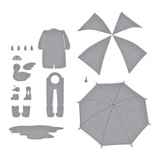 Spellbinders - Dancin' in the Rain Etched Dies from the Out and About Collection