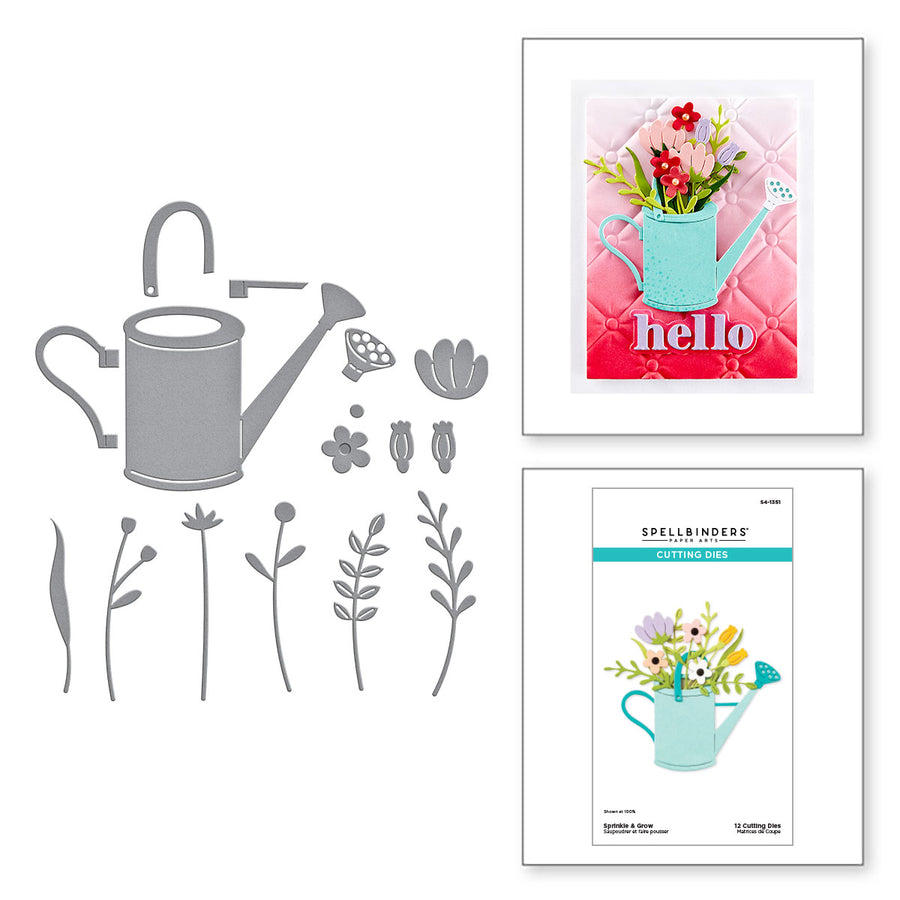 Spellbinders - Sprinkle & Grow Etched Dies from the Out and About Collection
