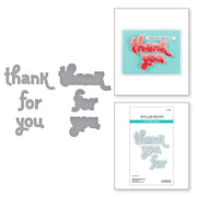 Spellbinders - Stitched Thank You & For You Etched Dies from the Out and About Collection