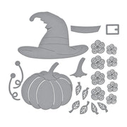 Spellbinders - Faux Embroidered Pumpkin Etched Dies from the Nichol's Needlework Collection by Nichol Spohr