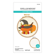 Spellbinders - Faux Embroidered Pumpkin Etched Dies from the Nichol's Needlework Collection by Nichol Spohr