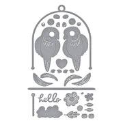 Spellbinders - Pretty Birds Etched Dies from the Cheerful Chirps Collection