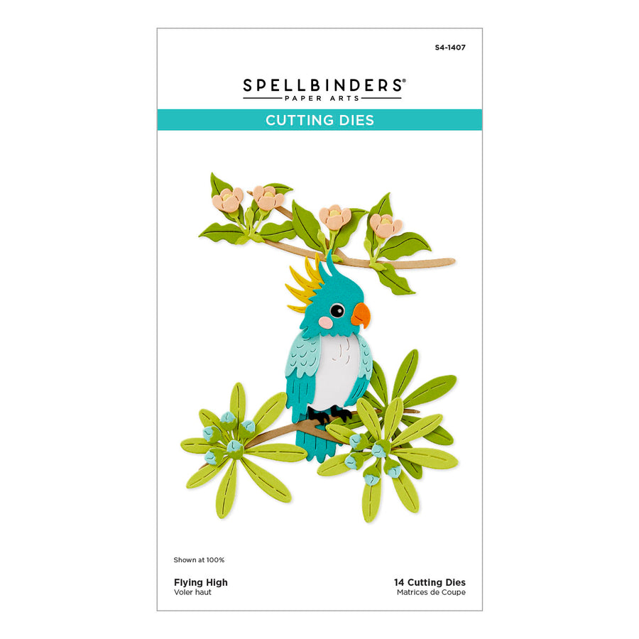 Spellbinders - Flying High Etched Dies from the Cheerful Chirps Collection