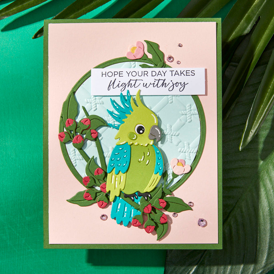 Spellbinders - Flying High Etched Dies from the Cheerful Chirps Collection