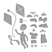 Spellbinders - Up and Away Etched Dies from the Sky's the Limit Collection by Simon Hurley
