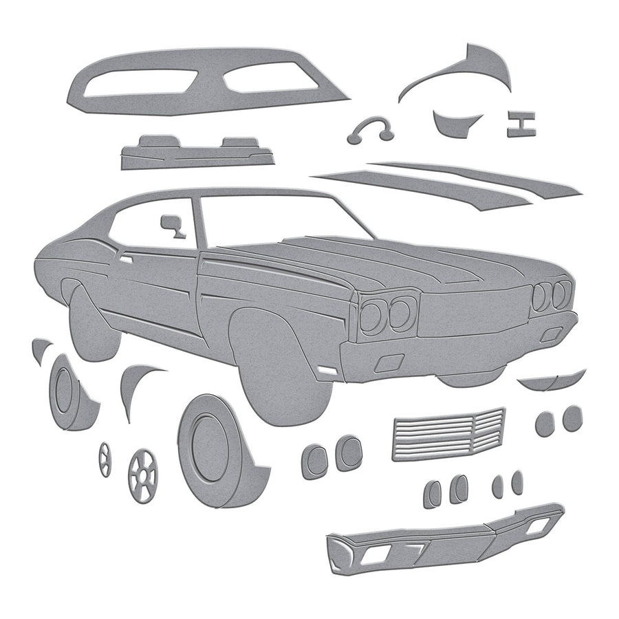 Spellbinders - Muscle Car Etched Dies from the Classic Road Legends Collection by Mindy Eggen