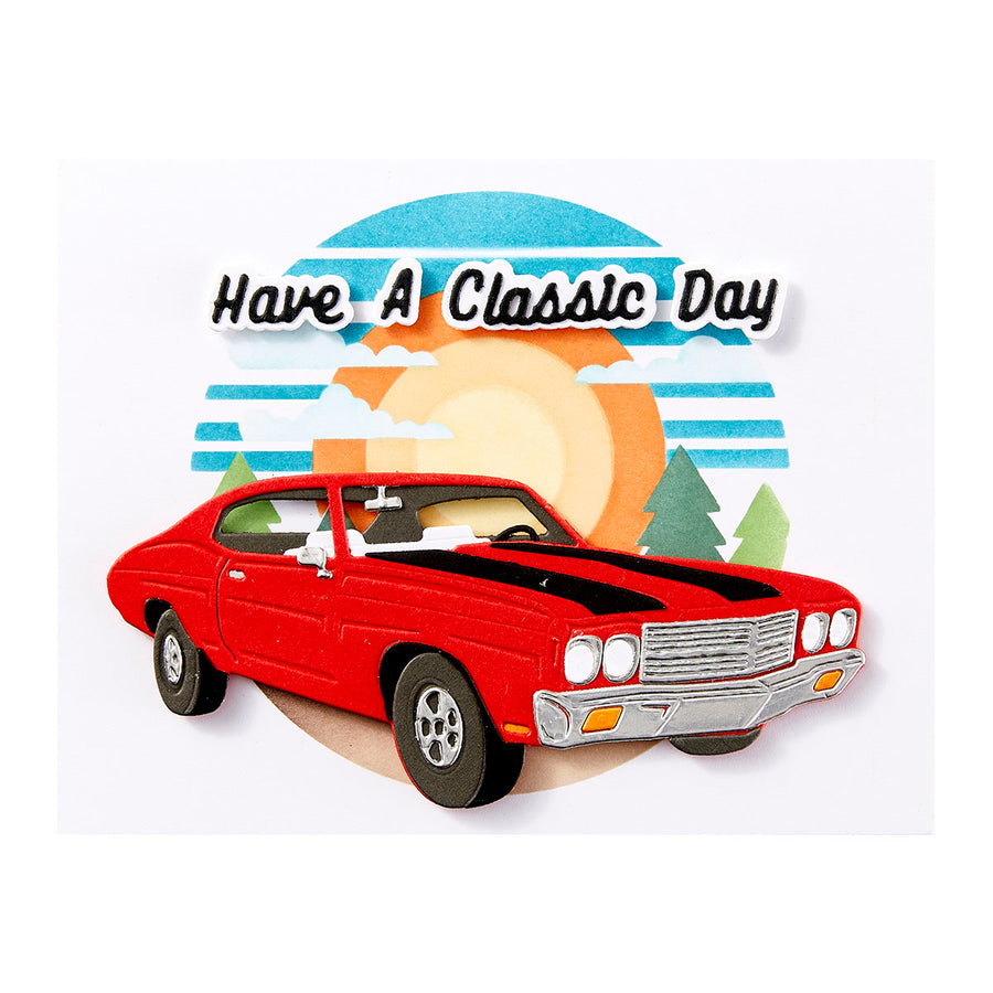 Spellbinders - Muscle Car Etched Dies from the Classic Road Legends Collection by Mindy Eggen