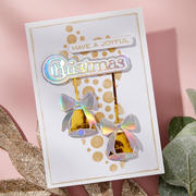 Spellbinders - Bow & Bell Scallop Frame Etched Dies from the All About Christmas Collection by Lisa Horton