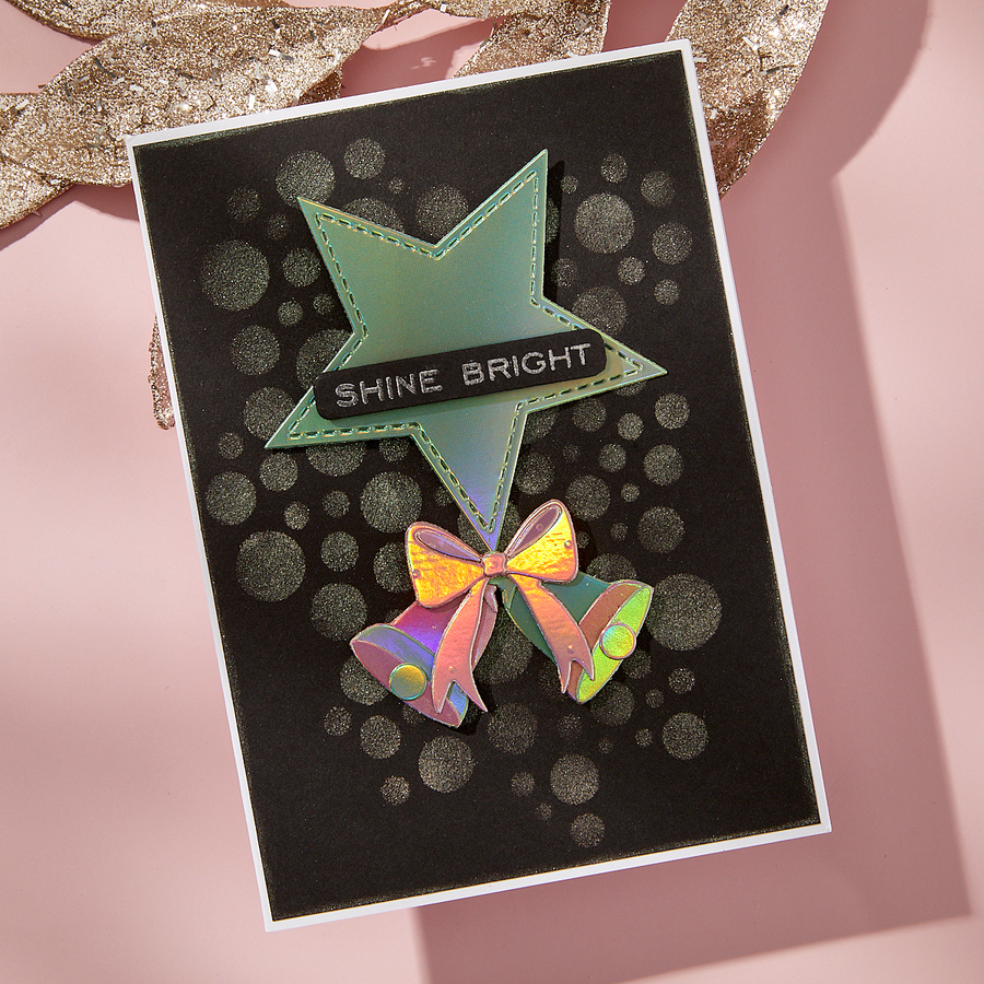 Spellbinders - Lots of Circles Stencils from the All About Christmas Collection by Lisa Horton