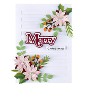 Spellbinders - Christmas Foliage Etched Dies from the All About Christmas Collection by Lisa Horton