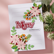 Spellbinders - Christmas Foliage Etched Dies from the All About Christmas Collection by Lisa Horton