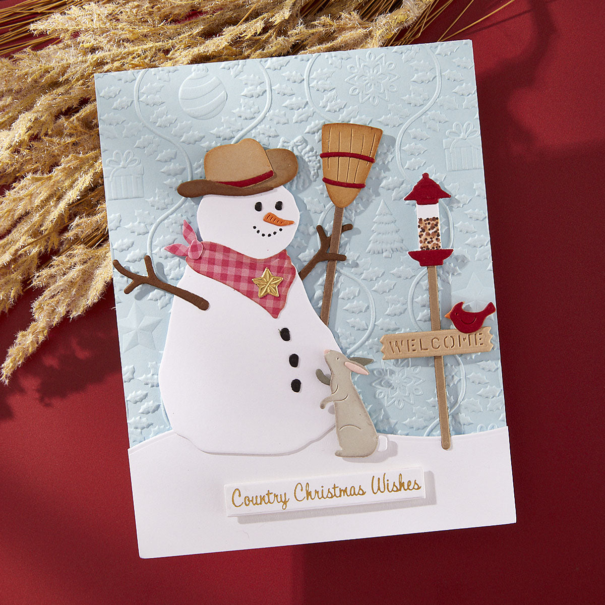 Spellbinders - Country Snowman Etched Dies from the Country Christmas Collection by Annie Williams