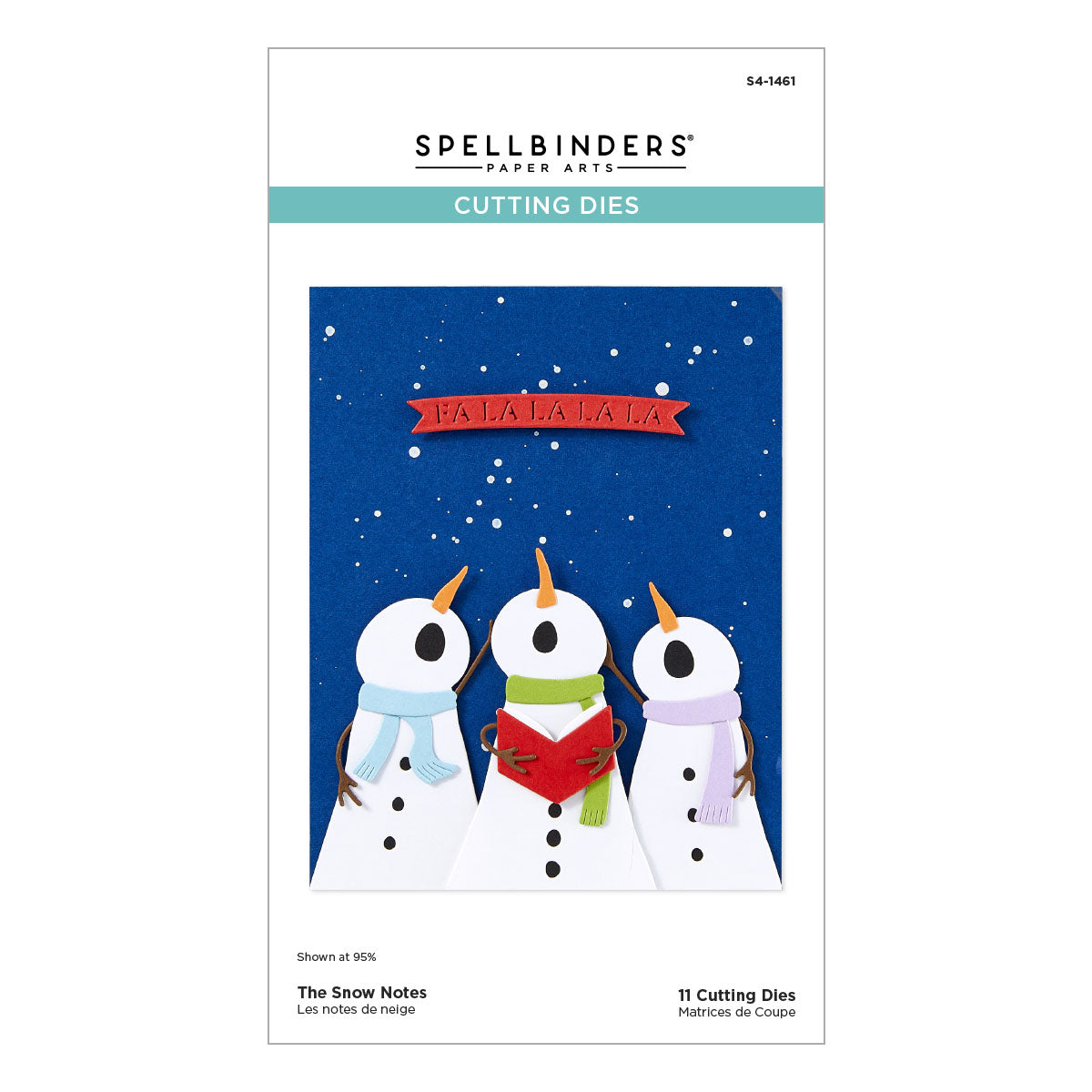 Spellbinders - The Snow Notes Etched Dies from the Wonderland Collection