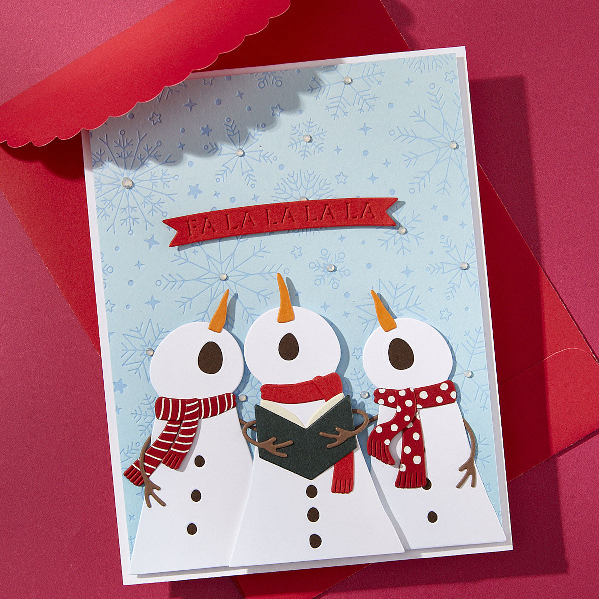 Spellbinders - The Snow Notes Etched Dies from the Wonderland Collection