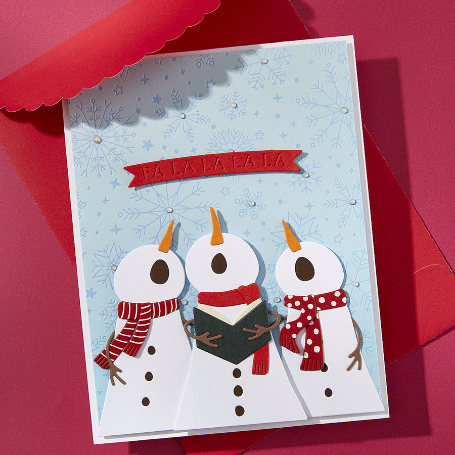 Spellbinders - The Snow Notes Etched Dies from the Wonderland Collection