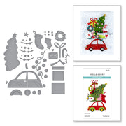 Spellbinders - Yuletide Ride Etched Dies from the Wonderland Collection