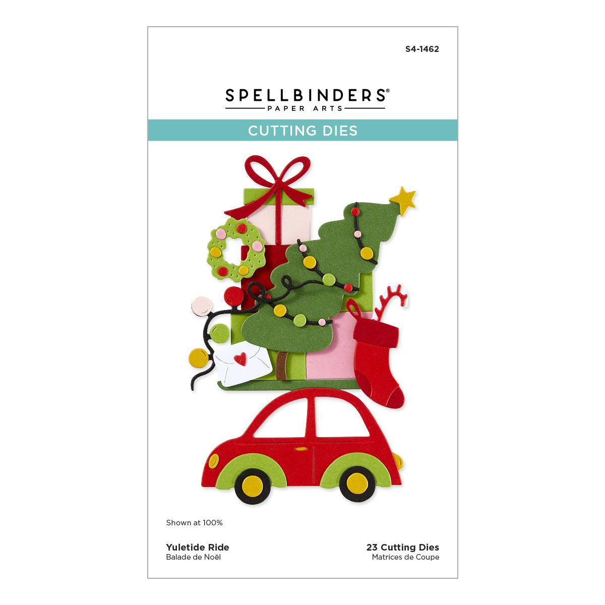 Spellbinders - Yuletide Ride Etched Dies from the Wonderland Collection