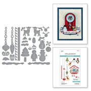 Spellbinders - Chiming Christmas Etched Dies from the Cuckoo Cottage Collection
