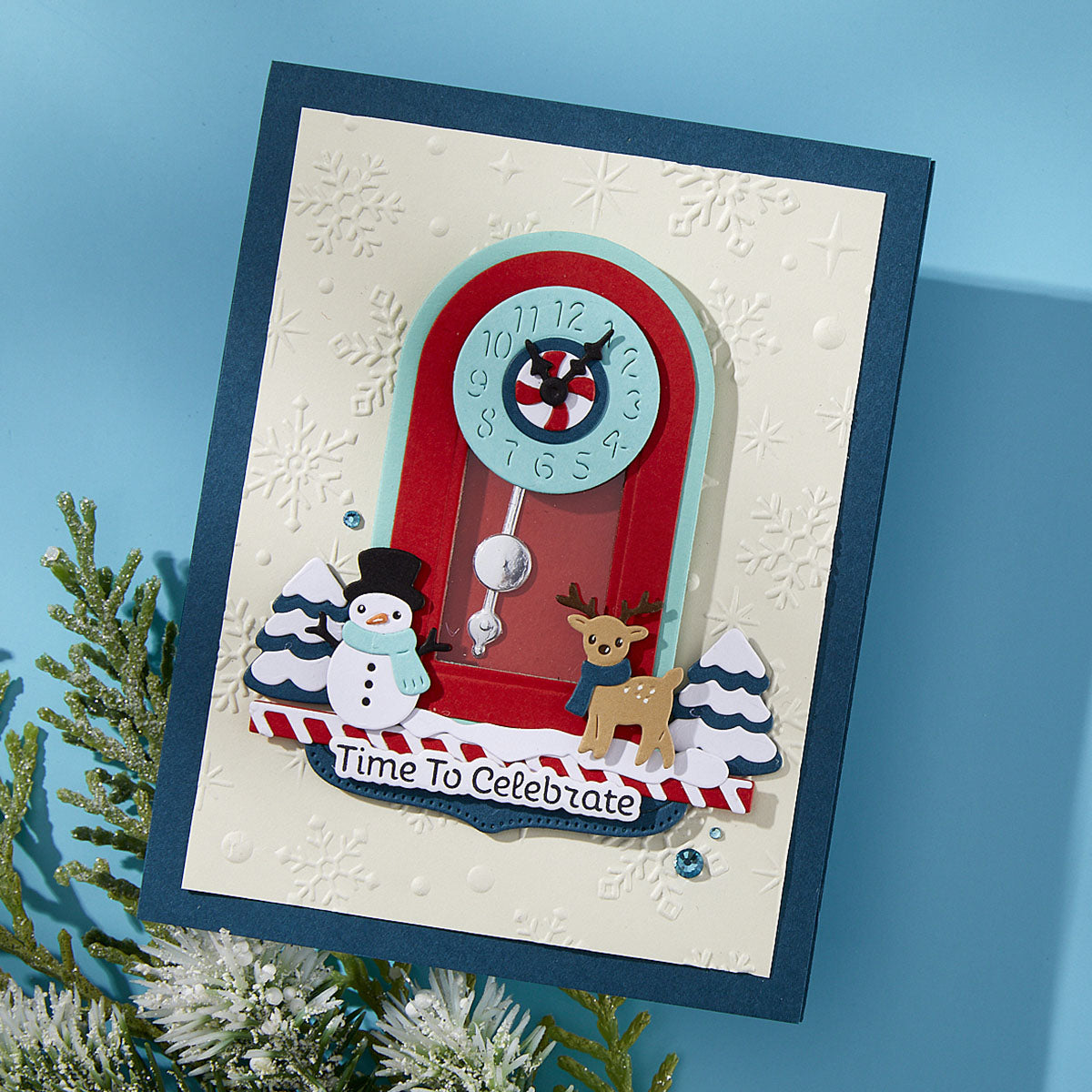 Spellbinders - Chiming Christmas Etched Dies from the Cuckoo Cottage Collection
