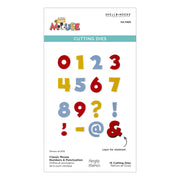 Spellbinders - Classic Mouse Numbers & Punctuation Etched Dies from the Say Cheese Classic Mouse Collection
