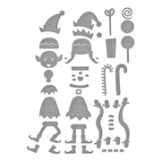 Spellbinders - Santa's Elves Etched Dies from the North Pole Friends Collection by Simon Hurley