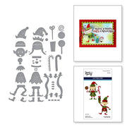 Spellbinders - Santa's Elves Etched Dies from the North Pole Friends Collection by Simon Hurley