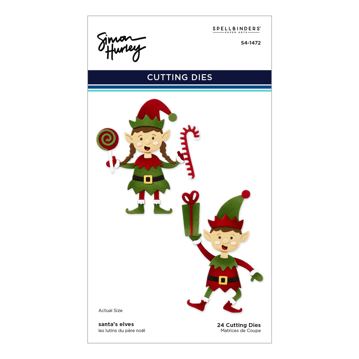Spellbinders - Santa's Elves Etched Dies from the North Pole Friends Collection by Simon Hurley