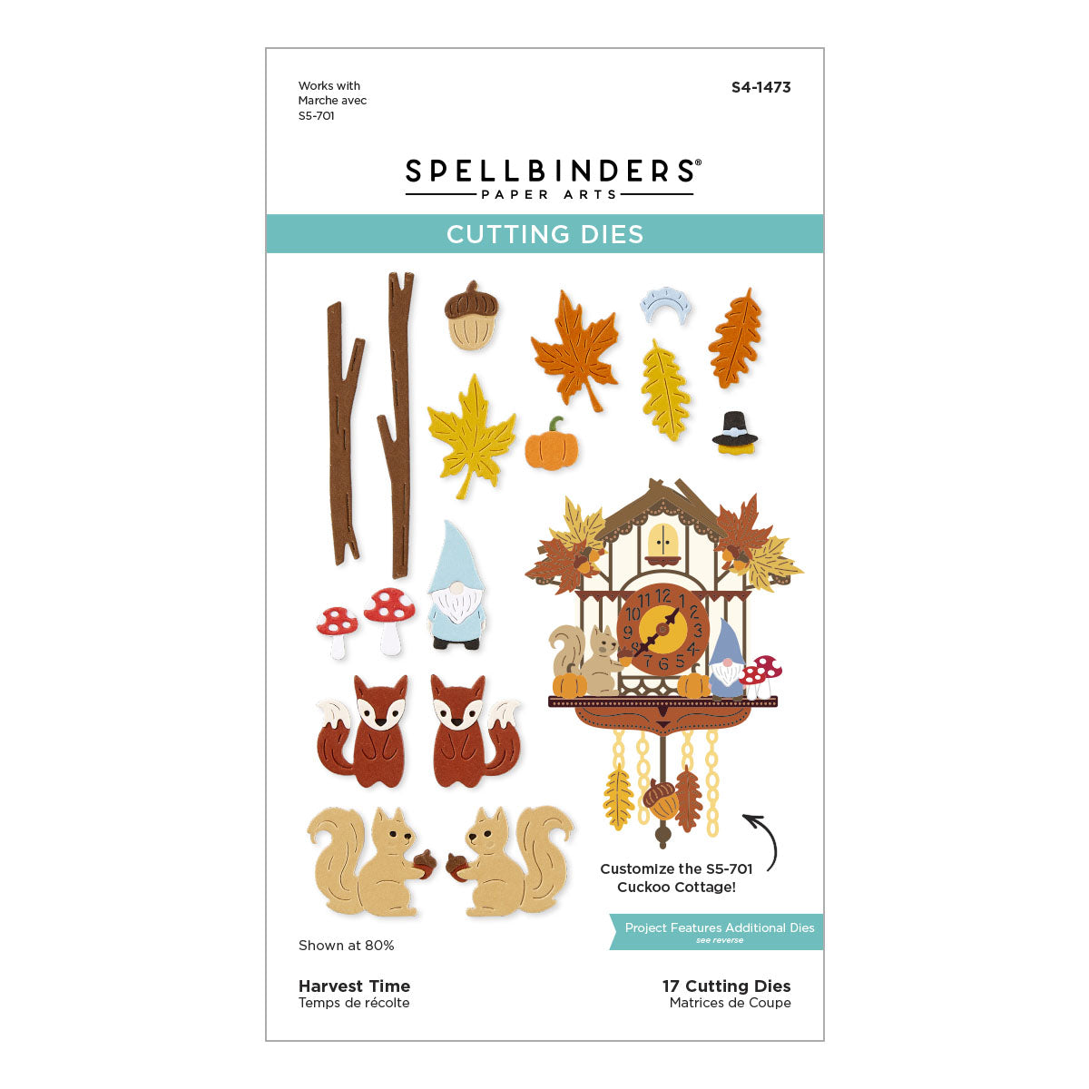Spellbinders - Harvest Time Etched Dies from the Cuckoo Cottage Collection