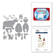 Spellbinders - Polar Bear Pals Etched Dies from the North Pole Friends Collection by Simon Hurley