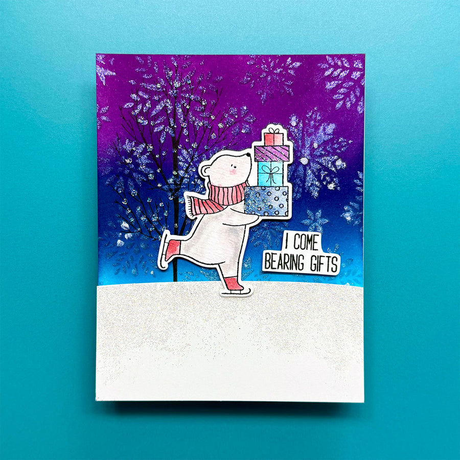 Spellbinders - Skating By Stamp & Die Bundle by Simon Hurley