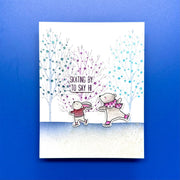 Spellbinders - Skating By Stamp & Die Bundle by Simon Hurley