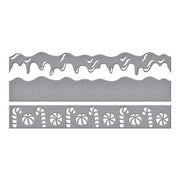 Spellbinders - Sweet Borders Etched Dies from the Candy Christmas Collection by Stamperia