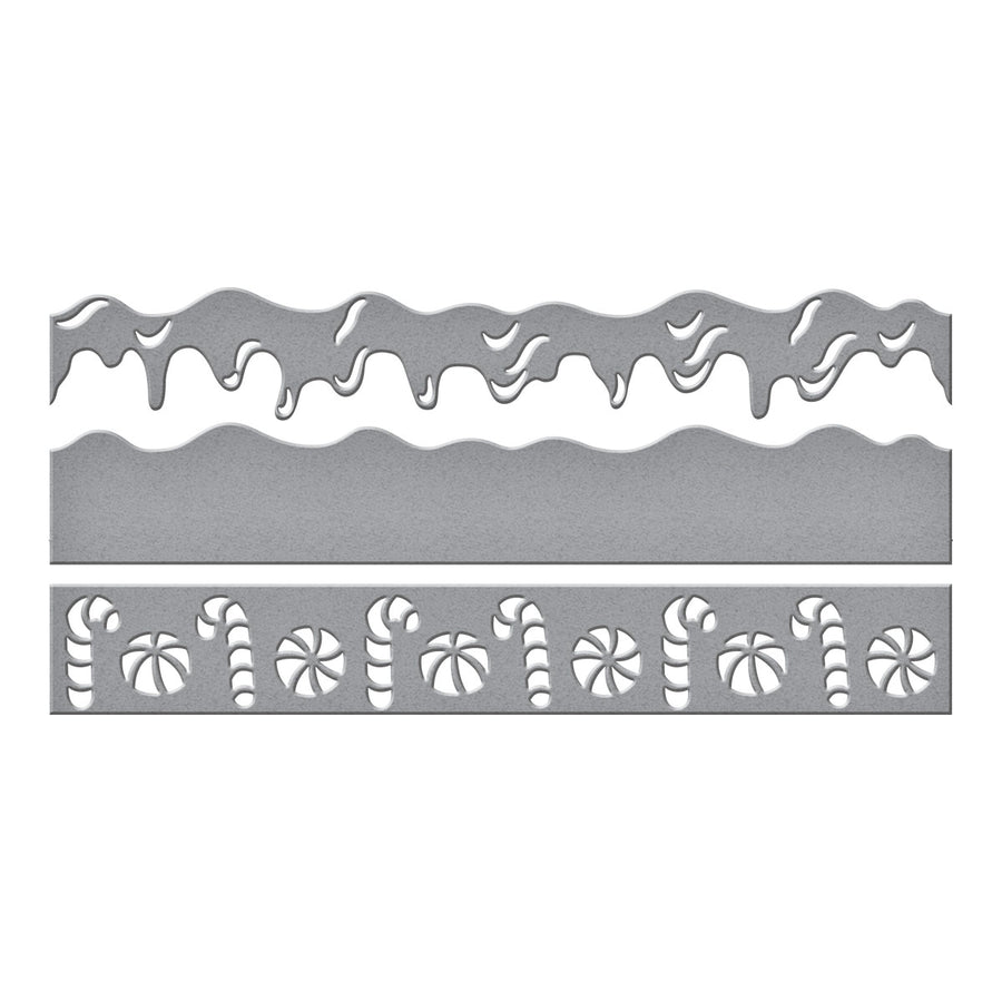 Spellbinders - Sweet Borders Etched Dies from the Candy Christmas Collection by Stamperia