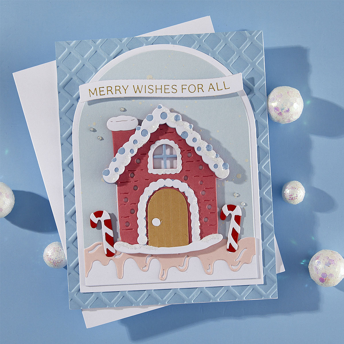 Spellbinders - Gingerbread House Etched Dies from the Candy Christmas Collection by Stamperia