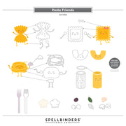 Spellbinders - Pasta Friends Etched Dies from the Buon Appetito Collection