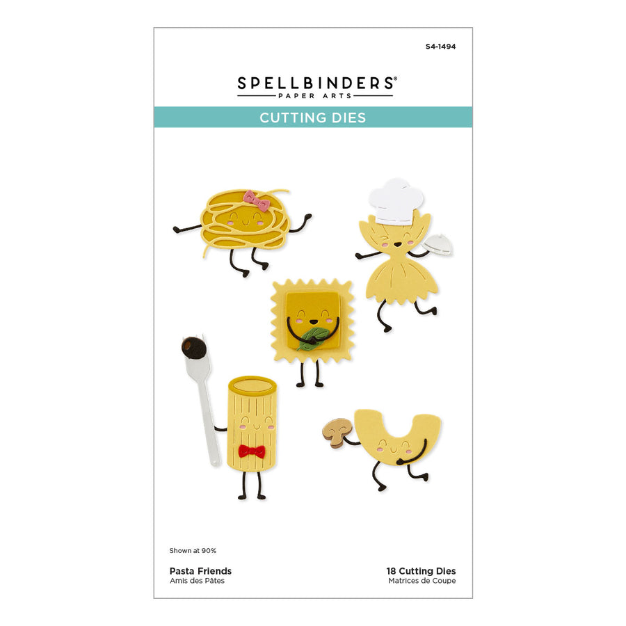 Spellbinders - Pasta Friends Etched Dies from the Buon Appetito Collection