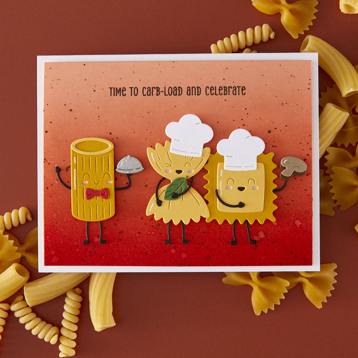 Spellbinders - Pasta Friends Etched Dies from the Buon Appetito Collection