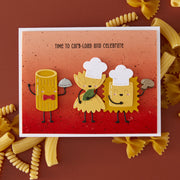 Spellbinders - Pasta Friends Etched Dies from the Buon Appetito Collection