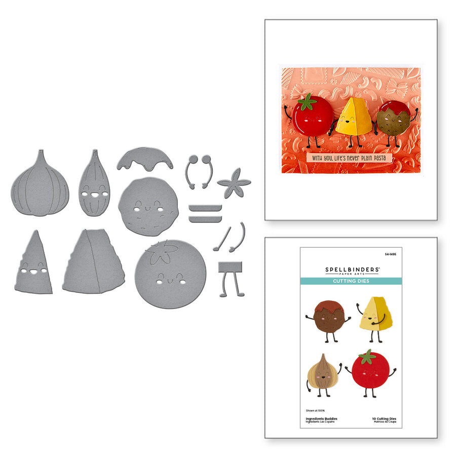 Spellbinders - Ingredients Buddies Etched Dies from the Buon Appetito Collection