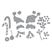 Spellbinders - Classic Mouse Christmas Embellishments Etched Dies from the Say Cheese Classic Mouse Christmas Collection
