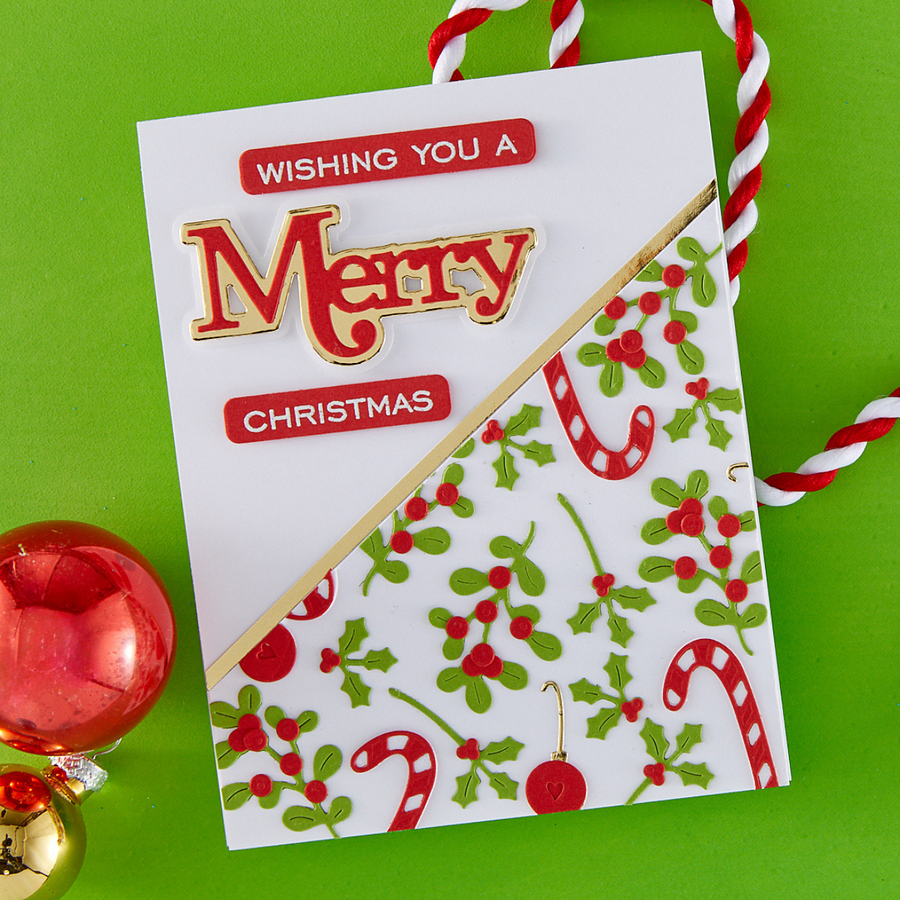 Spellbinders - Classic Mouse Christmas Embellishments Etched Dies from the Say Cheese Classic Mouse Christmas Collection