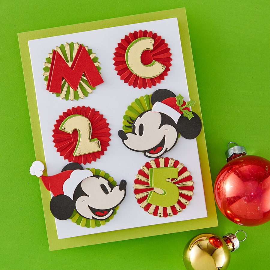 Spellbinders - Classic Mouse Christmas Embellishments Etched Dies from the Say Cheese Classic Mouse Christmas Collection