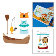 Spellbinders - Splash Days Etched Dies by Allison Frazier