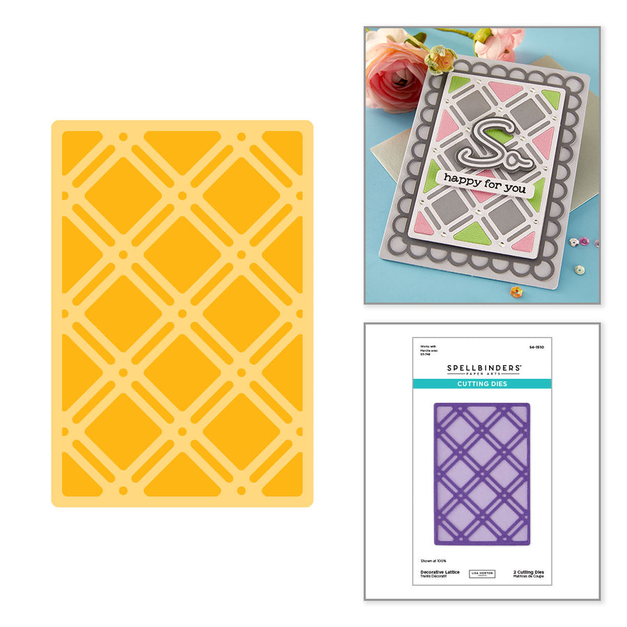 Spellbinders - Decorative Lattice Etched Dies by Lisa Horton