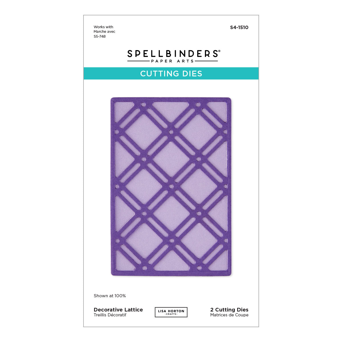 Spellbinders - Decorative Lattice Etched Dies by Lisa Horton