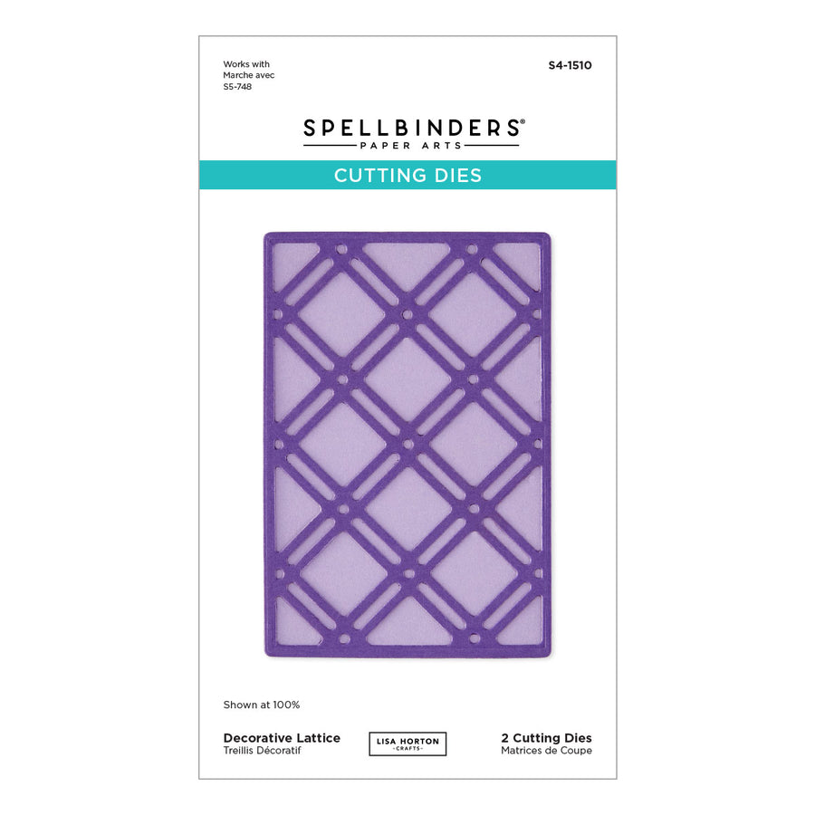 Spellbinders - Decorative Lattice Etched Dies by Lisa Horton