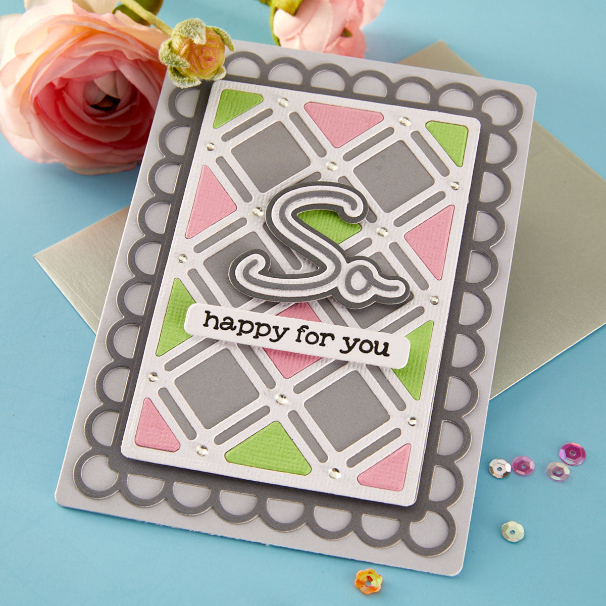 Spellbinders - Decorative Lattice Etched Dies by Lisa Horton