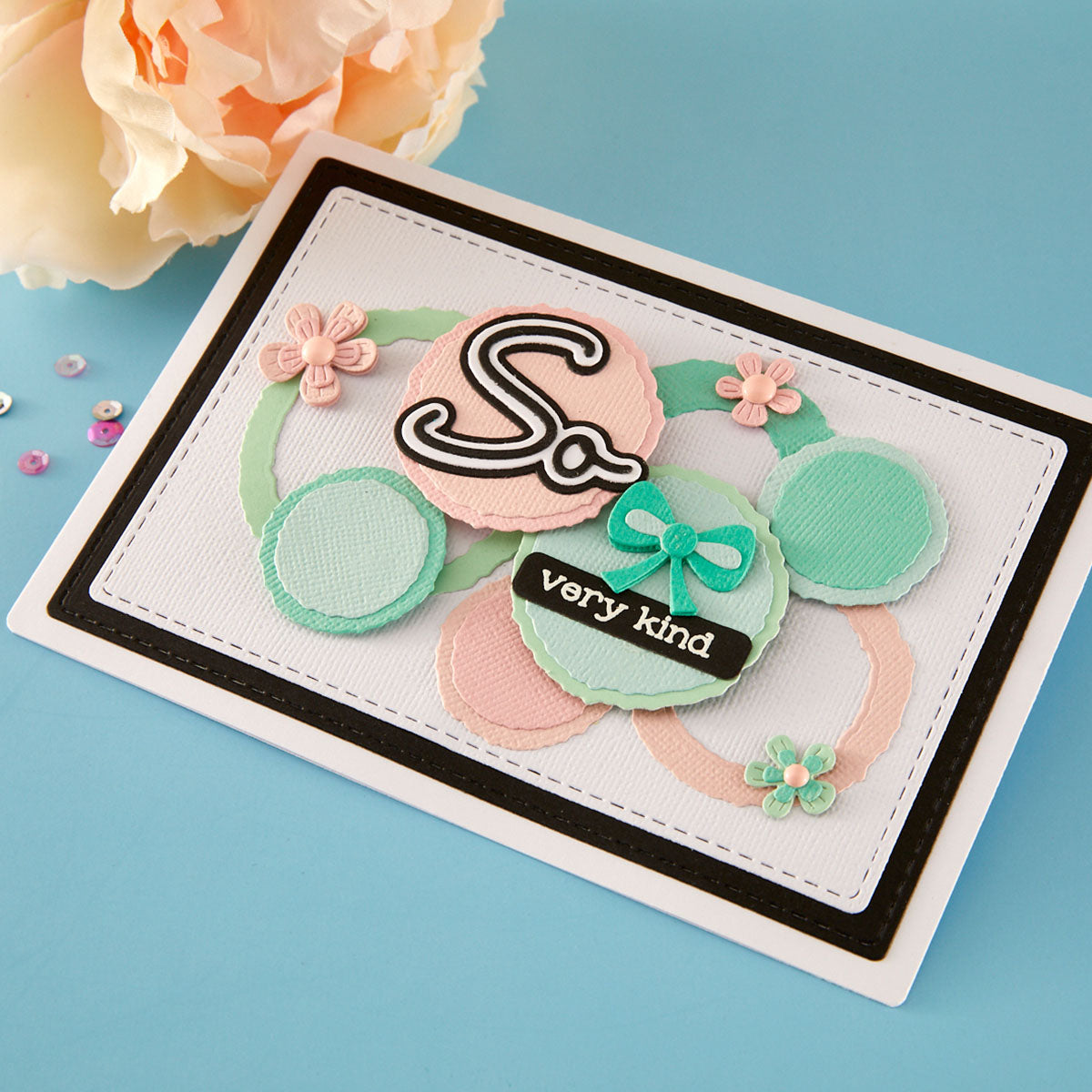 Spellbinders - Ripped Edge Circles Etched Dies by Lisa Horton