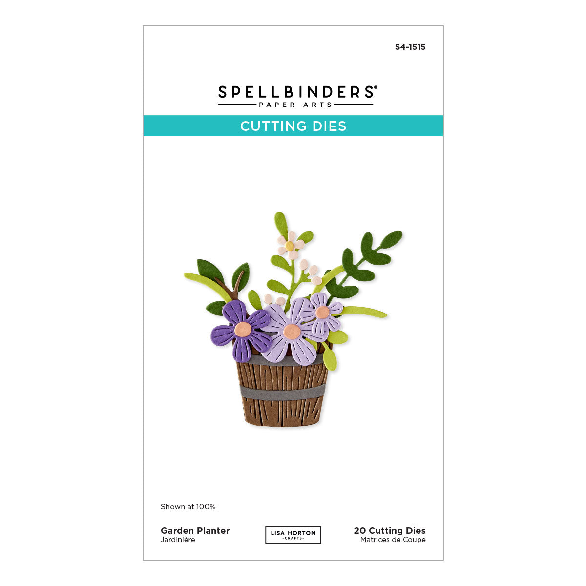 Spellbinders - Garden Planter Etched Dies by Lisa Horton