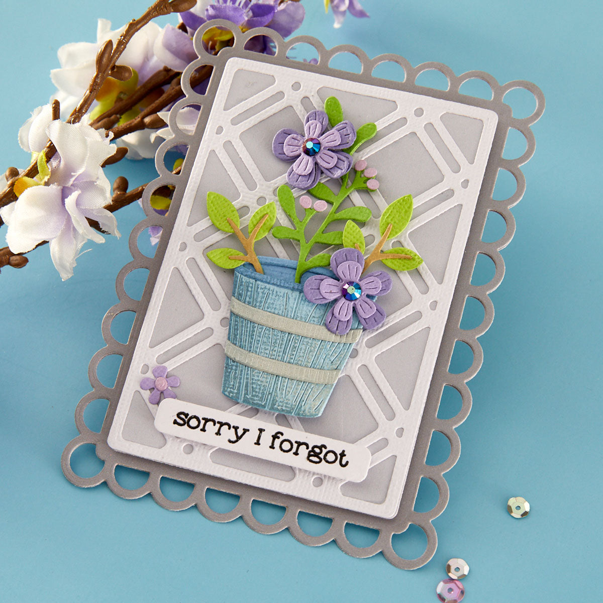 Spellbinders - Garden Planter Etched Dies by Lisa Horton